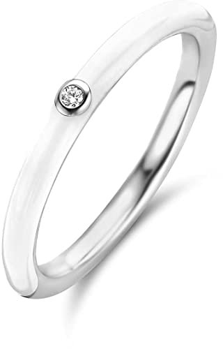 Ti Sento - Milano Damen-Damenring 925er Silber Zirkonia 56 Weiß 32020799