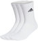 adidas Unisex - Adulto Cushioned Crew Socks 3 Pairs, White / Black, 4.5-6