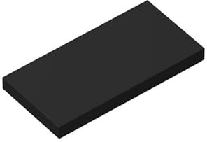Kompatibel mit Lego System – 100 Fliesen mit 2x4 Noppen im neuen Schwarz