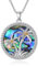 YAFEINI Palm Tree Necklace Coconut Tree Jewellery Sterling Silver Summer Beach Theme Gifts For Women Girl