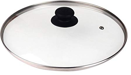 BAZAC Tempered Glass Lid Safe Nonstick Cookware Glass Lid, Clear Steaming Cover Dome Lid-40CM