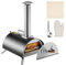 Horno de pizza de acero inoxidable Horno de leña de 12 con puerto de alimentación Máquina de pizza de paleta de madera portátil for cocinar al aire libre