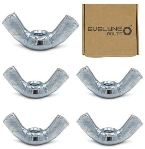 M4 (4mm) Wing Nuts - Steel (Pack of 5)