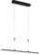 Fischer & Honsel Pendelleuchte, Metz TW | sandschwarz/nickelfarben matt | L: 90 cm, B: 6 cm, H: 95-150 cm | mit Taster stufenlos dimmbar | Farbtemperatureinstellung 3 Stufen | 60994 | EEG: F