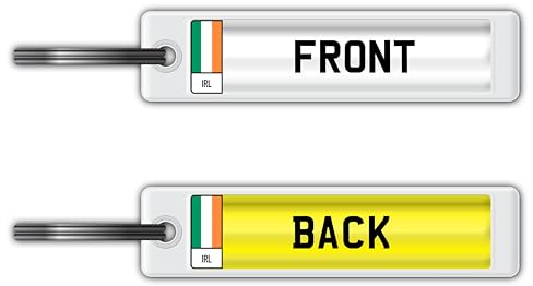 Ireland (Irish) Personalised Registration Number Plate Keyring Any Name or Text