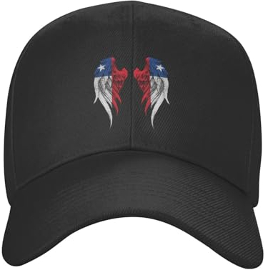 KWQDOZF Wings Chileans Chile-Flagge Baseballkappe für Männer und Frauen verstellbare Klassische Papa-Mütze Trucker-Kappe für Laufen Outdoor-Aktivitäten
