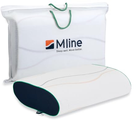 M LINE | Pillow You Grün XL | Kopfkissen für Seitenschläfer mit Schulterbreite 55-60 cm - Memory Schaum - Optimale Belüftung - Besonders hoher Stützbedarf - 58 x 35 x 12 cm