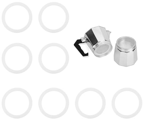Juntas de silicona de para cafetera, compatibles con Bialetti Moka Express para mujer espresso 2 tazas, paquete de 8