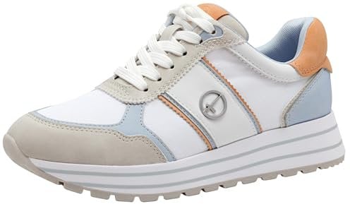 Tamaris Schnürer Damen Vegan sportlich blau,EU 42