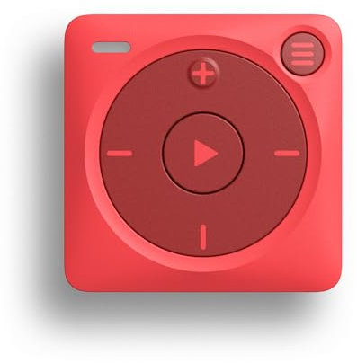 Mighty 3 Musikplayer für Spotify und Amazon Music - Kompatibel mit Bluetooth & kabelgebundenen Kopfhörern - Speicher für über 1.000 Songs - Bildschirmfreier Musikspieler (Rot)