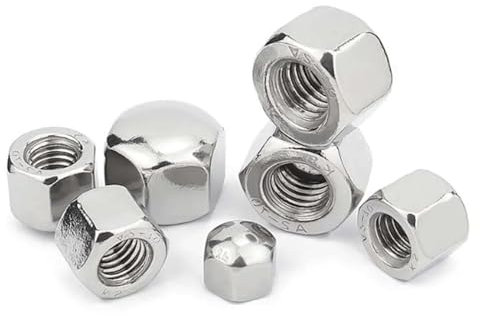 304 Edelstahl 1/20 Stück Abdeckung Blindmutter M3 M4 M5 M6 M8 M10 M12 M14 M16 Sechskant Sechskant Kurze niedrige dünne Kappe Hutmutter