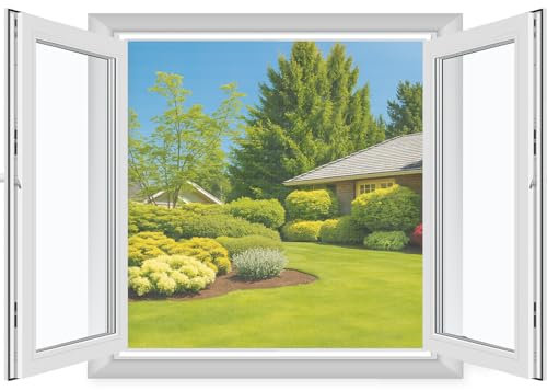 MYCARBON Zanzariera per Finestra con Nastro Adesivo a Strappo Rete Anti-Insetti Zanzariera Finestra Regolabile a Piacere senza Foratura(1 Pezzo 120x120cm Bianco)