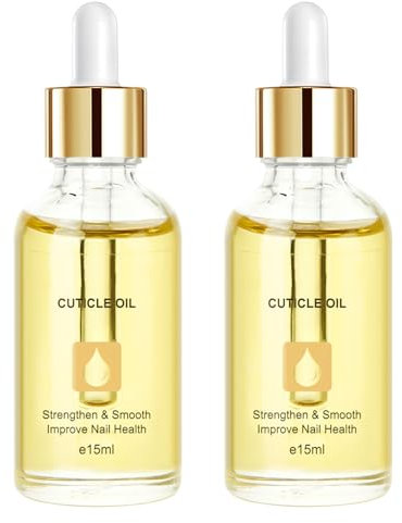 Nagelöl 2 Flaschen Cuticle Oil, Nagelhautöl Süße Orange Nagelpflegeöl, Nagelpflegeprodukte mit öl und Vitamin E, Nail Cuticle Oil, Geeignet für Nagelpflege, Nagelpflege, Stärkung der Nägel (15ml)