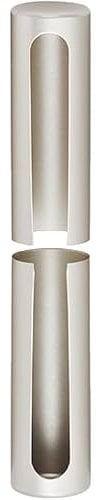 cyclingcolors 2x Couvre gond cache paumelle fenêtre porte portail Charnière Capuchon Protection Meuble Douille, 20mm blanc longueur 118mm plastique