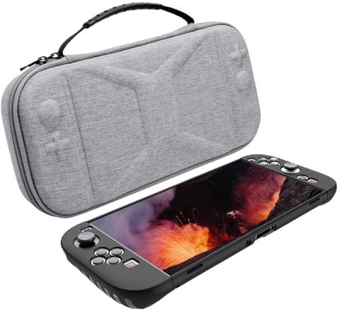 GEEMEE Custodia per Nintendo switch 2 (2025), Trama intrecciata Protettiva Accessori, Viaggio portatile Protettiva Case - Grigio