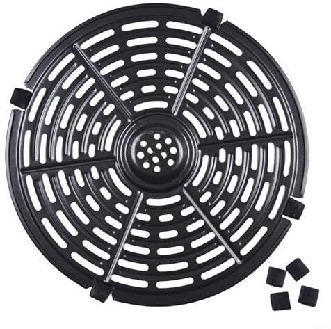 Griglia di ricambio per friggitrice ad aria con maniche in silicone per una manipolazione e conservazione sicure (20 cm)