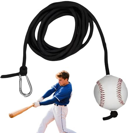 Softball Trainer - Swing Training Equipment mit elastischem Seil, Schlagwerkzeug zum Üben | Pitching und Schlagen Hilfe für junge und erwachsene Spieler, Teamtraining, Co