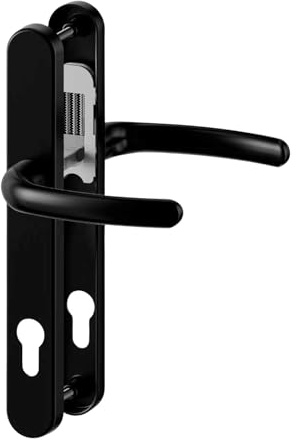 UPVCSTORE Direkt Standard Door Handle 215mm Screw Centres Black