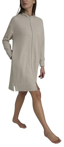 RAGNO Vestaglia Lunga Donna Zip Micropile ART. DR89NR