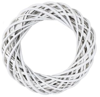 Weißer Weidenkranz Ø 35 cm – Dekorativer Kranz aus geflochtener Weide, natürliche Basis für DIY-Dekorationen, Türkränze & saisonale Arrangements