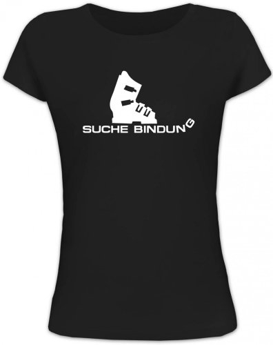 Shirtstreet24, Après Ski - Suche Bindung, Wintersport Lady/Damen/Frauen Fun T-Shirt, Größe: XL,schwarz