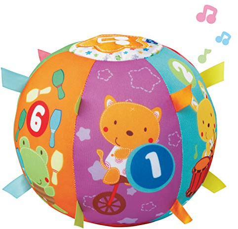 VTech - 3480-166122 - Balle Interactive en Tissu Multicolore, avec Plus de 50 chansons, 24,9 x 14 x 8,9 cm
