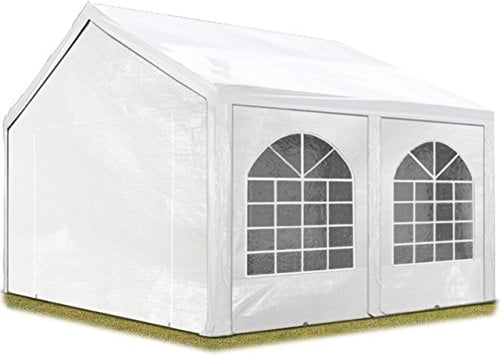Tendone per feste 4x5 m Gazebo party per sagre, mercati 450 N bianco impermeabile protezione UV