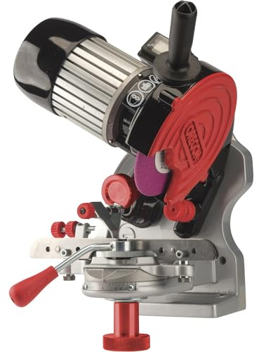 Oregon Professional Compact 120-Volt Bench Grinder, Universal Saw Chain Sharpener, for All Chainsaw Chains (410-120)