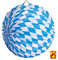 W WIDMANN MILANO Party Fashion 02510 - Runder bayerischer Lampion, Durchmesser 25 cm, Bierfest, Volksfest, Geburtstag