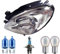 EISENFELS Bundle Set 70802844 Scheinwerfer rechts + Leuchtmittel W5W Cool Blue Intense + H4 NIGHT BREAKER + PY21W Diadem Chrome kompatibel mit Xsara Picasso N68