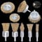 Wire Brush for Drill, 10pcs Brass Coated Wire Wheel for Drill, Multi Sizes Rotary Wire Brush Drill Attachment for Cleaning Rust,Removing Paint