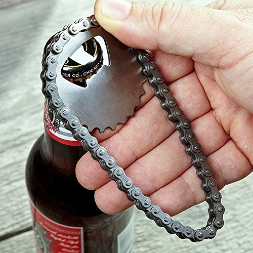 WanBeauty Flaschenöffner Kreative Edelstahl Fahrradkette Bar Bier Küche Party Tool Solide Und Langlebige Wohnung Für Outdoor-Kampagne Bar Restaurant Best Gif