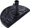 RELAX4LIFE Soporte para Sombrilla Semicircular con Perno de Bloqueo Ajustable, Base para Sombrilla de Poste Φ32-48mm con Tubo de Acero Inoxidable para Jardín, Playa y Patio, Negro