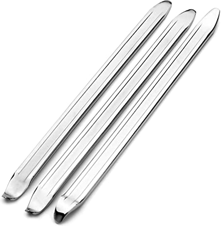TOPPLAYER Montierhebel Motorrad 30 cm, 3PCS Reifen Montiereisen Montierhebel aus Manganstahl, Montierstange Reifen Montierhebel Kit, Reifenmontage Werkzeug, Reparaturwerkzeuge