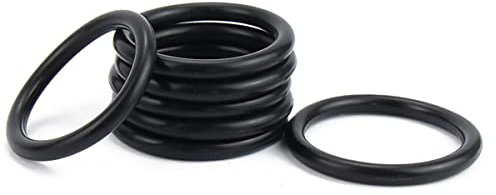 Schwarzer Gummidichtring/O-Ring/Wasserdichte und hochtemperaturbeständige schwarze Dichtung - 20 Stück 55,2 x 60 x 2,4