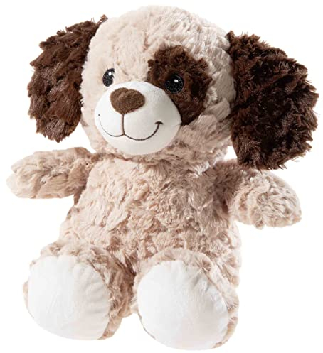 Heunec & Co.KG Hund GRS/PET Plüsch, Beige/Braun, 32cm