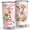SANDJEST Goat Tumbler 590 ml Girl Loves Goats Edelstahl isolierte Becher Kaffee Reisebecher Tasse Geschenke für Frauen Mädchen Teenager Geburtstag Weihnachten