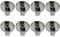 8 Pack Stove Knobs, 6mm Metal Rotary Gas Range Switch Control Burner Knobs Replacement for Gas Range Oven Stove