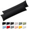 Blumtal Seitenschläferkissen Bezug 40 x 145 (2er Set Kissenbezüge) - Schwarz - 100% Baumwolle, Oeko-Tex Zertifiziert, Kissenbezug für Seitenschläferkissen, Kissenhülle mit Reißverschluss