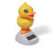 Quietscheente Solar Wackelfigur - Lustige Ente mit Klebepad, Niedliches Solarfigur Geschenk aus Kunststoff für Kinder und Erwachsene