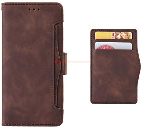 EasyShow Schutzhülle für ZTE Axon 60 Lite/Blade V60 Vita Hülle, ZTE Blade V60 Vita Schutzhülle Handy Lederhülle PU Leder Hülle Handytasche Cover Handyhülle für ZTE Axon 60 Lite Ledertasche-Brown