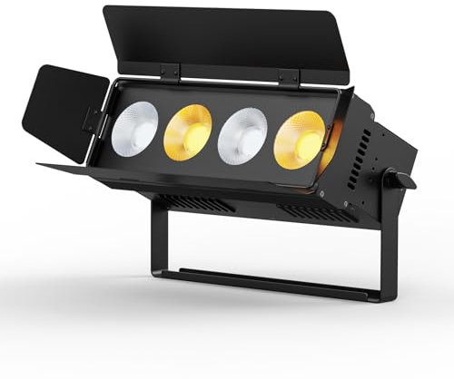 200W COB Lumiere Par Blanc froid/Chaud Effets Éclairage de Scène 2 en1 COB Scénique Lavage D'éclairage DMX avec Son Activé pour Fête Mariage Théâtre Éclairage Architectural Extérieur