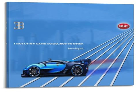 Rennwagen-Poster, Vision Gran Turismo Hypercar, dekoratives Gemälde, Leinwand-Kunstbild, 20 x 30 cm
