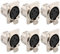 VISSQH 6 x Prise XLR femelle,XLR 3 broches Connecteurs Connecteur XLR de Soudure prise audio microphone,XLR 3 broches montage sur panneau prise de câble micro pour microphone haut-parleur etc