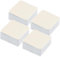 Dewocke 4 Pièces Rehausseur de Meubles en Acier Carbone, Hauteur de 3 cm Rehausseur Pieds de Lit, Rehausseur de Meuble Auto-adhésif Antidérapant, Rehausseur Pied de Table, Diamètre de 6 cm, Carré