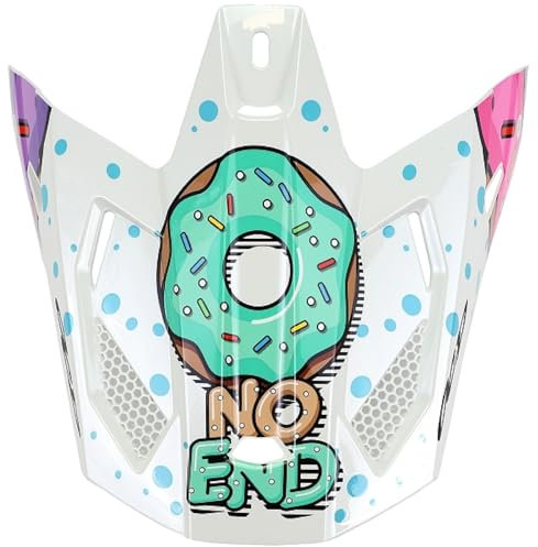 Visiere Casque Cross Enfant Donuts NOEND Blanc - 3608670721798