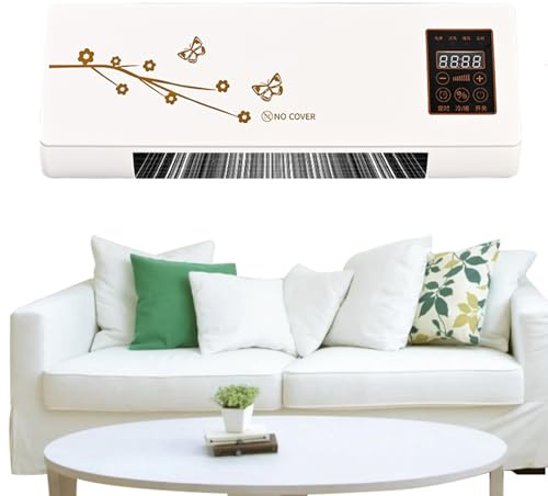 Climatizzatore portatile senza , 2 in 1, dispositivo di raffreddamento e riscaldamento, silenzioso e leggero, con telecomando, funzione timer, auto-evaporazione, per campeggio, bagno, auto