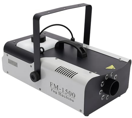 Nebelmaschine, 1500W LED Räuchermaschine, 2,5L Wassertank, Kabellose Fernbedienung DMX Rauchmaschine für Weihnachten, Party
