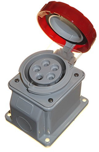 CEE WANDSTECKDOSE IP67 10°3P+N+T 16A 400