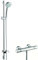 hansgrohe Croma 100 wassersparendes Thermostatset, 0,90m, 4 Strahlarten, Chrom